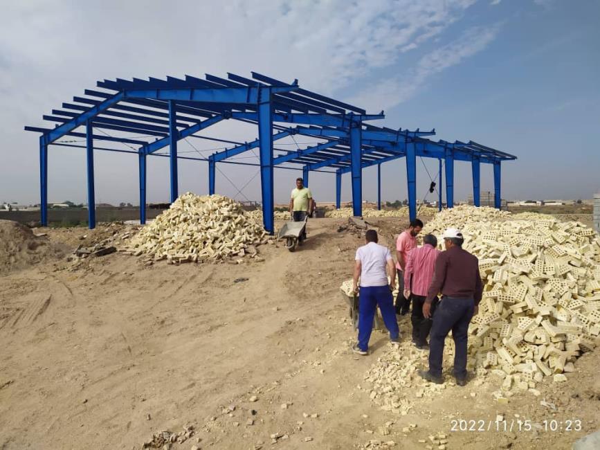 گزارش تصویری از فعالیت لژیون های نمایندگی دانیال اهواز در ساخت و ساز ساختمان جدید نمایندگی در شهرستان کارون