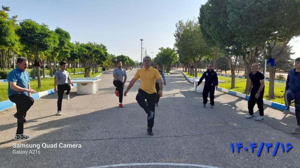 گزارش تصویری فعالیتهای ورزشی مسافران و همسفران آقا کنگره60 نمایندگی پارک لاله تاکستان